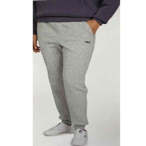 Fila Women's Mid Rise Tapered Leg Pull On Sweatpants Heather Gray Small NWT
